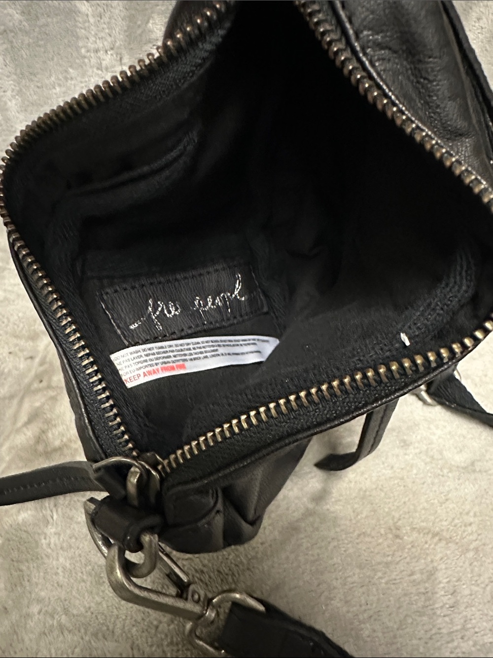 Free People Mini Coffee Date Leather Crossbody Bag - Picture 7 of 7